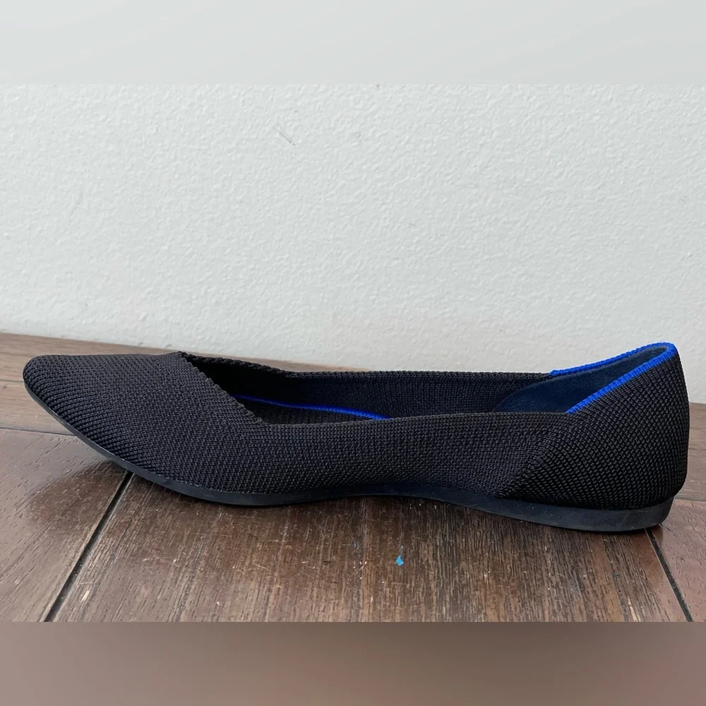 Rothy’s The Point Black Flats Womens size 6.5 - Picture 5 of 10